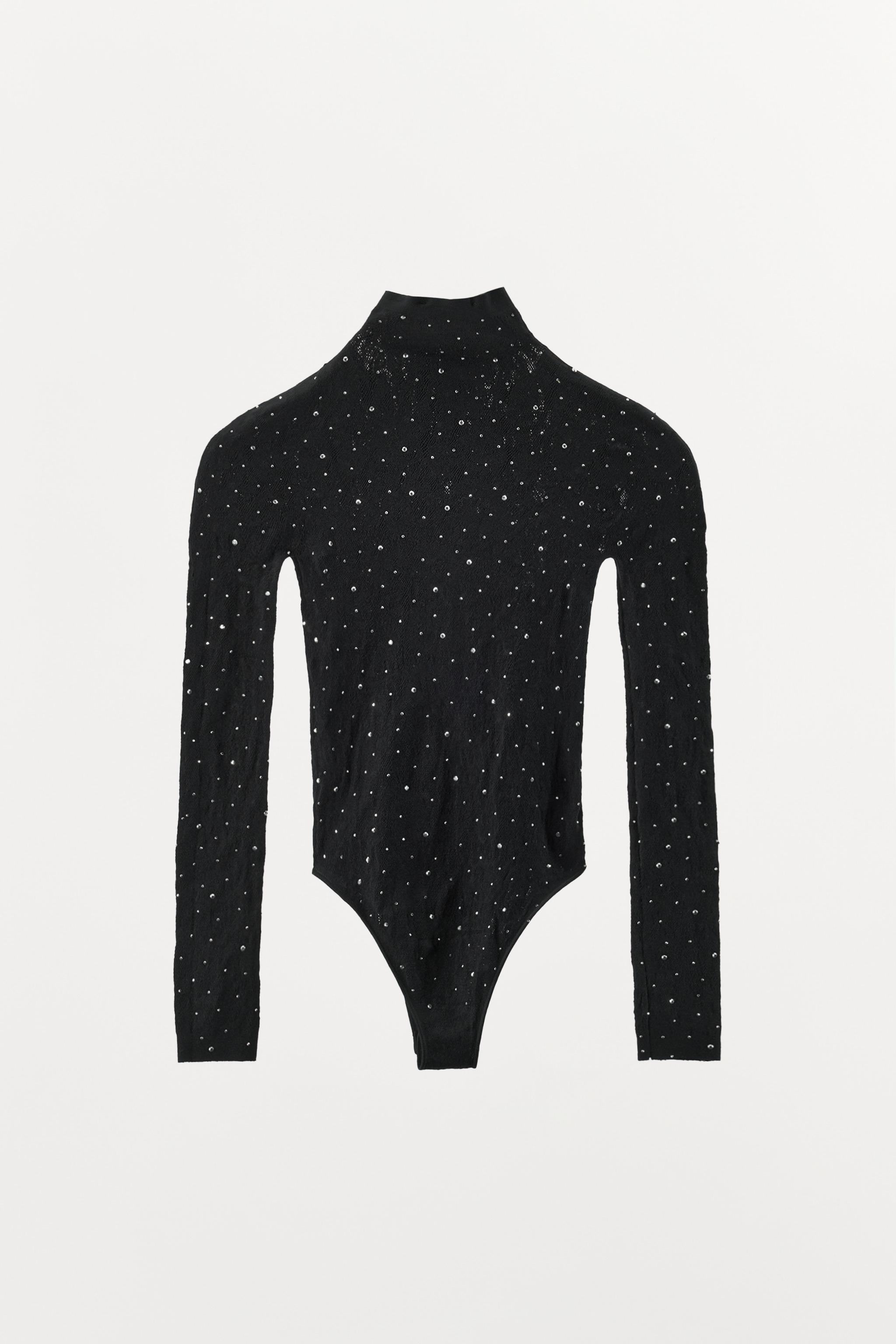 SEAMLESS SPARKLY LACE BODYSUIT